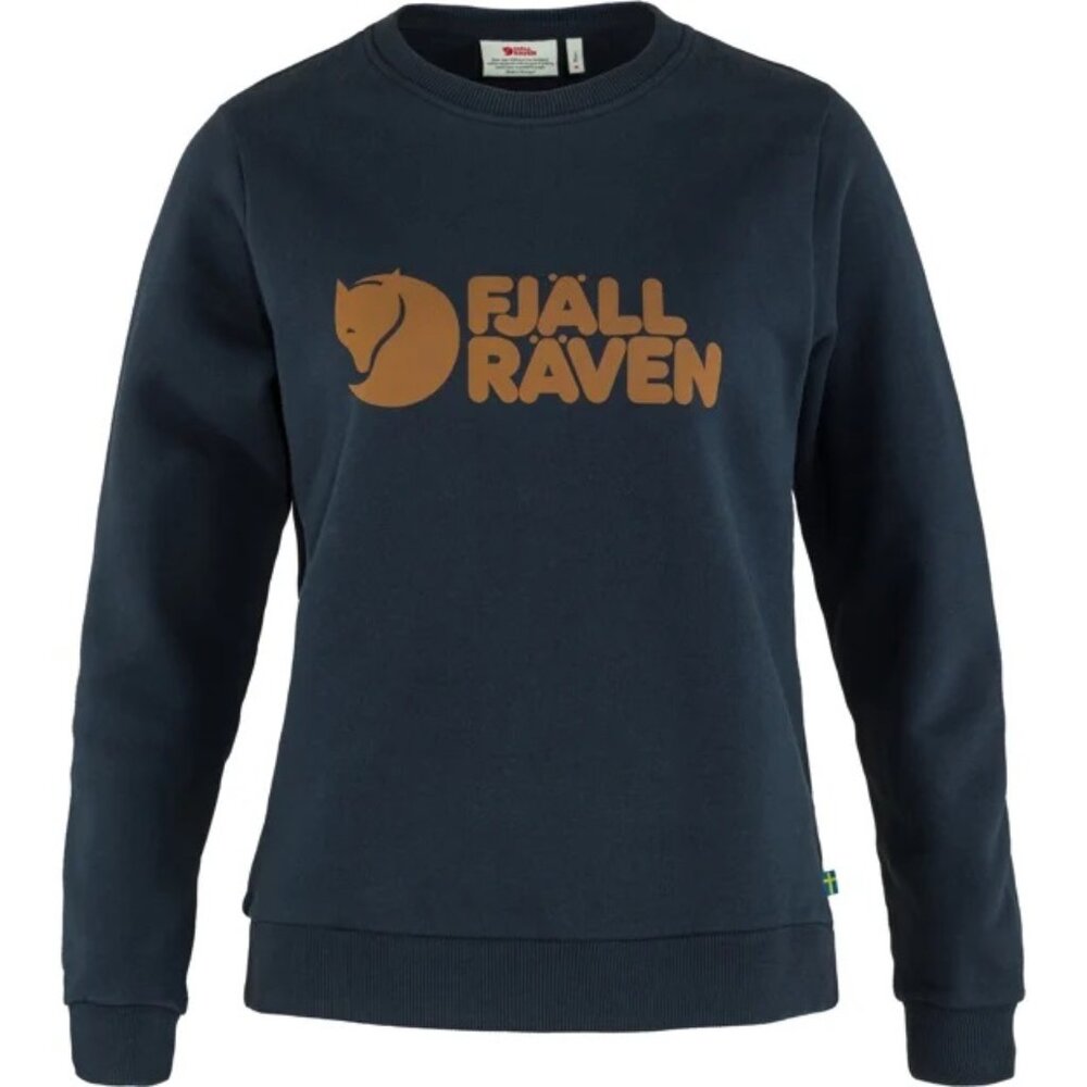 NEW Fjallraven Womens Logo Sweater Sweatshirt NWT XL Dark Navy #84143